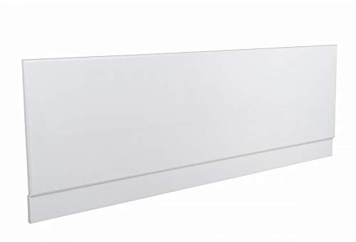 VeeBath Linx Bath Panel Set, 1600mm Front Side Bath Panel, 750mm Bath End Panel, Waterproof, Modern Panels for Bathroom Bathtub- White