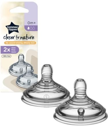 Tommee Tippee Closer to Nature Easi-Vent Trinksauger, Langsamer Nahrungsfluss, ab 0 Monate, 2er-Set