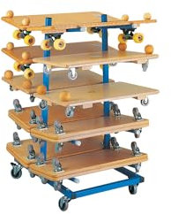 Sport-Thieme Regalwagen für Rollbrett