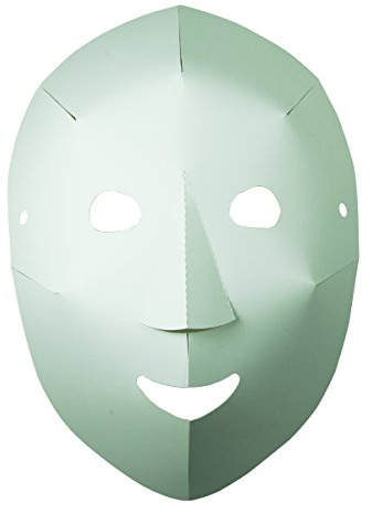 ROYLCO r52076 easy-to-decorate zusammenklappbar Fun Maske, 8–1/10,2 cm X 10–1/5,1 cm Größe, 1,3 cm Höhe, 21 cm Breite, 26,7 cm Länge (40 Stück)