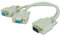 Accessotech 1 pc a 2 Way VGA Cable Divisor para Monitor SVGA Cable 15 Pin Macho a Hembra LCD TFT