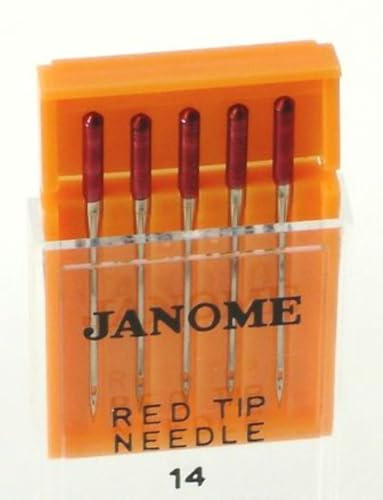 Janome Red Tip 5 Nadeln Größe 14