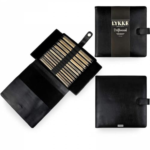 Lykke Geschenk Set mit geraden Stricknadeln in (25cm/10 - schwarz)