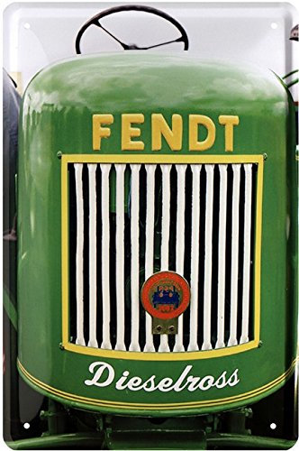 Fendt Dieselross Traktor Trecker Bulldog Blechschild 20 x 30 Retro Blech 1712