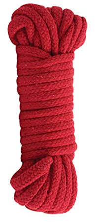 Doc Johnson Cuerda Bondage Cotton Rope Japanese Color Rojo - 200 gr