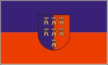 Fahne Flagge Siebenbürgen Sachsen Grösse 1,50x0,90m