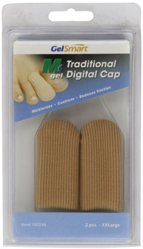 Performance Health Gelsmart M-Gel Digital Caps, XX-Large, Pair, Relieves Discomfort, Ideal for Blisters, Hammer Toes, Calluses, and Digital Trauma, Hypoallergenic, Dermatologist-Tested