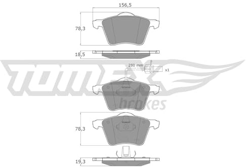 Procodis Frankreich PF1358 Bremsbelagsatz, Scheibenbremse