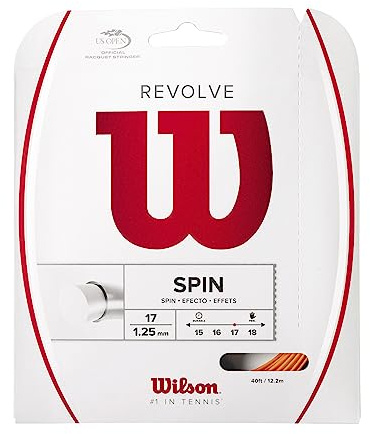 WILSON Revolve 17 Tennis String - Set, Orange