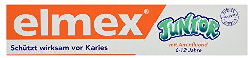 elmex JUNIOR Zahnpasta, 6-12 Jahre, 75 ml