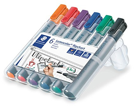 Flipchartmarker Lumocolor 6St Box