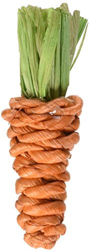 Rosewood Boredom Breaker Small Animal Activity Toy Mini Sisal Carrots, Pack of 6, orange/green