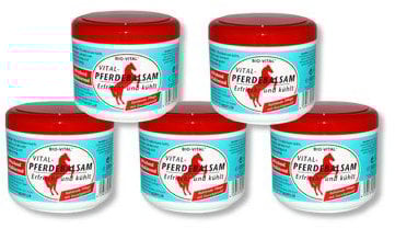 5 Dosen Pferdebalsam 500ml
