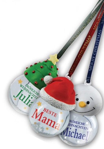 Persönliche Schneekugel  Frohes Fest 