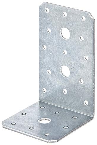 Alberts 846404 Équerre d'assemblage | galvanisée Sendzimir | 100 x 60 x 60 mm | kit de 50