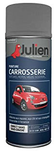 Julien Peinture Aérosol Relooking pour Carrosserie - Voitures et 2 roues - Gris Clair Métal 37066 400ml