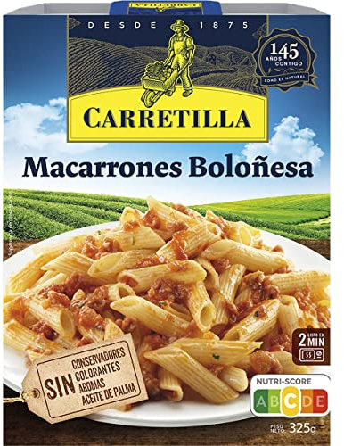 Carretilla Macarrones Boloñesa, 325g