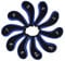 MamimamiH Golf 3-sw 10 Long Neck Iron Synthetic Leather Durable Zippered Head Covers Black & Blue Fit All Brands Titleist, Callaway, Ping, Taylormade, Cobra, Nike, Etc.