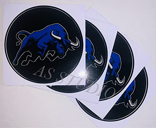 4X Nabendeckel Folie Blue (50mm)