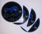 4X Nabendeckel Folie Blue (50mm)