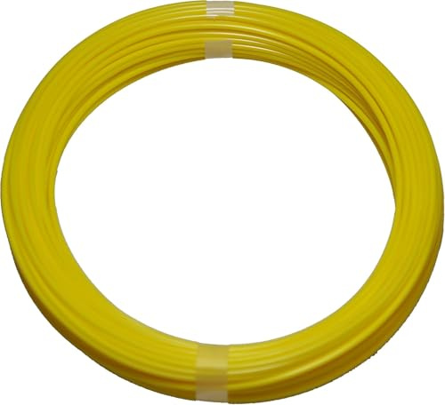 Polyamid Druckluft Schlauch PA Pneumatikschlauch, 6mm außen, 50 m Rolle, Farbe: gelb