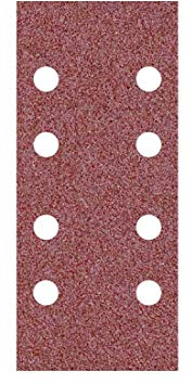 MioTools Fox Klett-Schleifblätter, 186 x 93 mm, 8-Loch, f. Schwingschleifer, Normalkorund (50 Stk.) K40