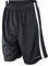 Spiro Herren Basketball-Shorts, schnelltrocknend (XL) (Schwarz/WeiÃŸ)