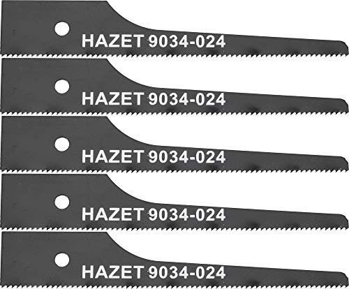 Hazet 9034-024/5 Jeu de lames pour scie sabre