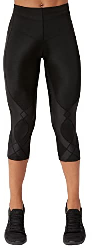CW-X Women's Mid Rise 3/4 Capri Stabilyx Compression Legging Tights, Medium