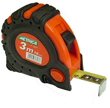 Metrica 38643 Mètre à ruban 3 freins 3m
