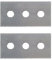Metaltex 297012 Set of 2 Blades for Ceramic Hob Scraper