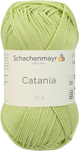 Schachenmayr since 1822 Yarn, Cotton, Yellow Green, 11.5 x 5.2 x 6 cm