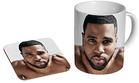 Jason Derulo Keramik-Kaffeetasse + Untersetzer, Geschenk-Set