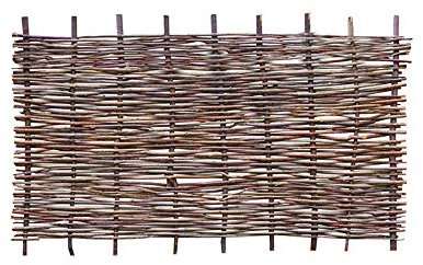 Weidenprofi Sichtschutz, Haselnusszaun Modell Stabil, Flechtzaun aus Hasel, Größe (BxH): 180 x 90 cm