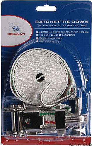 Osculati Polyester-Spanngurt farb hohe Haltekraft25mm 250cm
