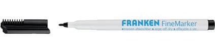 Franken GmbH Z1991 10 - Tafelschreiber FineMarker, 1-2 mm Strichstärke, schwarz, 1 Stück