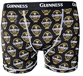 Guinness Official Merchandise Herren Boxershorts, Schwarz, L