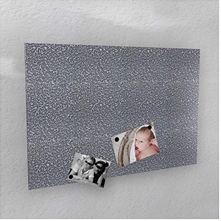 Colours-Manufaktur Magnetwand - Silber-antik Silber-Antique - 4 Verschiedene Größen - 40 x 60 cm ; 50 x 80 cm ; 60 x 90 cm ; 50 x 110 cm - (40 x 60 cm)