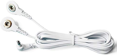 KONMED 10 Pieces Tens Electrode Lead Wires Jack 3.5mm Snap 3.5mm Connection