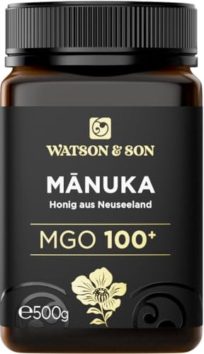 Watson & Son Manuka Honig MGO 100+ 500g | Premium Qualität direkt aus Neuseeland