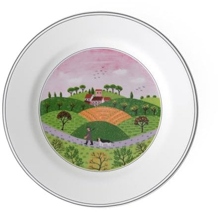 Villeroy & Boch 10-2337-2647 Assiette à Dessert Porcelaine Vert 22 x 23 x 7 cm 1 Assiette