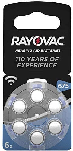 Rayovac Hearing Aid PR44 Knopfzelle ZA 675 Zink-Luft 640 mAh 1.4 V 6 St.