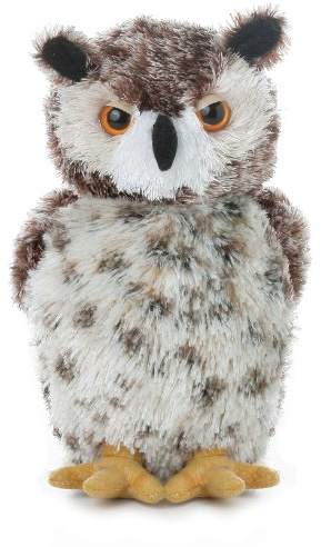 Aurora, 30535, Mini Flopsie Osmond Owl, 8In, Soft Toy, White and Brown, Medium