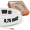 Lapp Cable de PVC (H05V-K, 1 x 0,75 mm², 100 m), color blanco made in germany