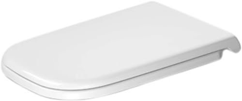 Duravit 60390000 WC-Sitz D-Code (lang) weiss mit SoftClose und Scharnieren aus Edelstahl
