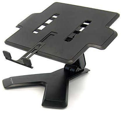 Ergotron – Neo-Flex Elevated Laptop Stand for Desk, 15 cm Adjustable Height – for Laptops up to 21 Inches – Black (33-334-085)