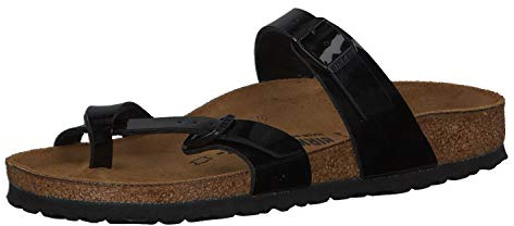Birkenstock Damenschuhe 71093 Mayari Damen Zehentrenner, Sandalen, Schwarz (Black), 38 EU