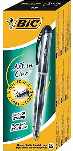 Bic Disposable Fountain Pen Black 847611