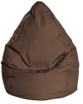 Gouchee Home Sitting Point only by Magma BeanBag Brava XL Sitzsack, ca. 70x110cm, großer Sitzsessel, Lounge-Sessel, Hülle bei 30°C waschbar, Made in Germany, braun