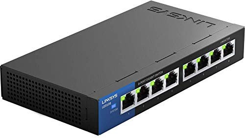 Linksys LGS108 commutateur réseau Gigabit Ethernet (10/100/1000) Noir - Commutateurs réseaux (Gigabit Ethernet (10/100/1000))